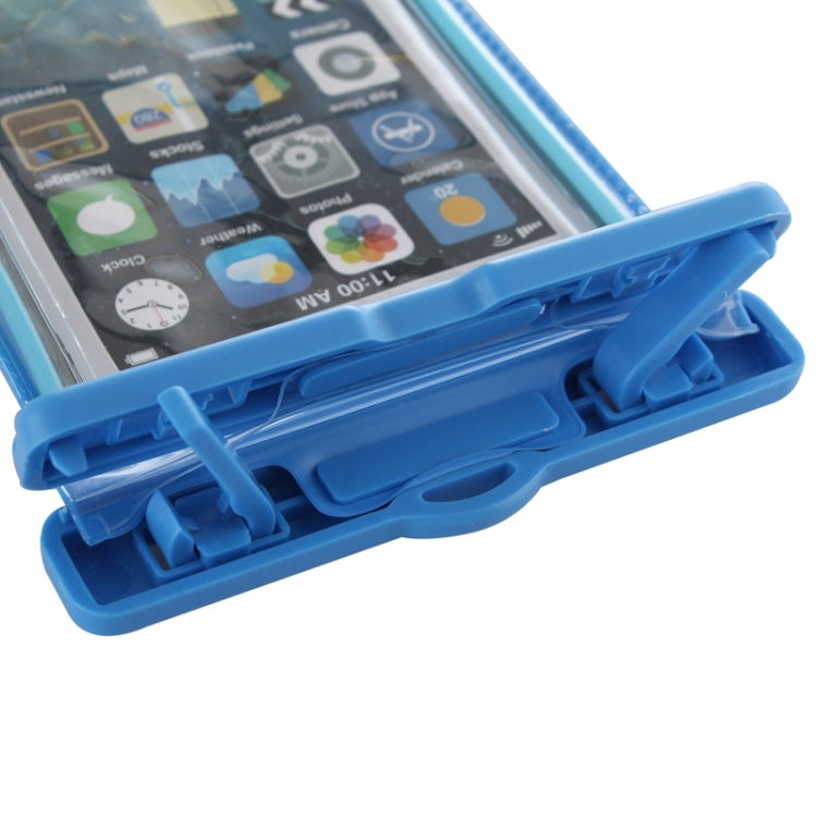 Fluorescent Transparent Open Side Universal Waterproof Bag with Lanyard & Armband for iPhone 6S Plus, Galaxy Note 5 & Note 4 / A8 / S6 edge+, Huawei P8 & P7 / Honor 6 Plus