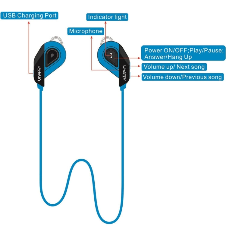 Uhappy S02 Sports Anti-sweat Bluetooth v4.1 Stereo Headset