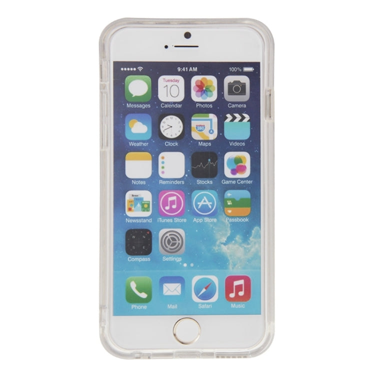 Ultra-slim Hexagon Honeycomb Texture Transparent TPU Protective Case for iPhone 6 Plus