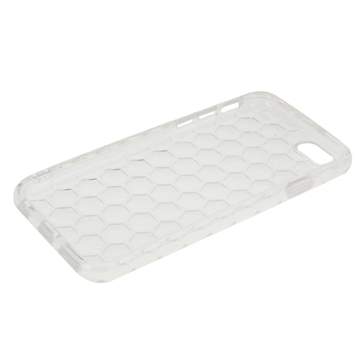 Ultra-slim Hexagon Honeycomb Texture Transparent TPU Protective Case for iPhone 6 Plus