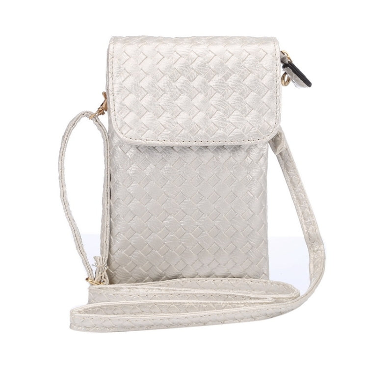 Woven Texture Universal Vertical Style Universal PU Leather Carrying Bag for iPhone 6s Plus / 6 Plus, Galaxy Note 5 & Note 4 & Note 3 / A8 / S6 edge / S6 edge+, Huawei P8 / P7 / Honor 6 Plus