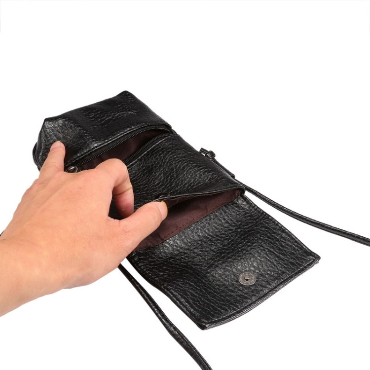 Litchi Texture Vertical Style Universal PU Leather Carrying Bag for iPhone 6s Plus / 6 Plus, Galaxy Note 5 & Note 4 & Note 3 / A8 / S6 edge / S6 edge+, Huawei Honor 6 Plus / P8 / P7 / Mega 6.3