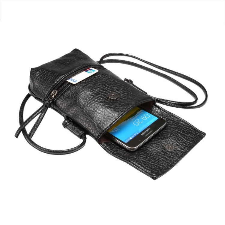 Litchi Texture Vertical Style Universal PU Leather Carrying Bag for iPhone 6s Plus / 6 Plus, Galaxy Note 5 & Note 4 & Note 3 / A8 / S6 edge / S6 edge+, Huawei Honor 6 Plus / P8 / P7 / Mega 6.3