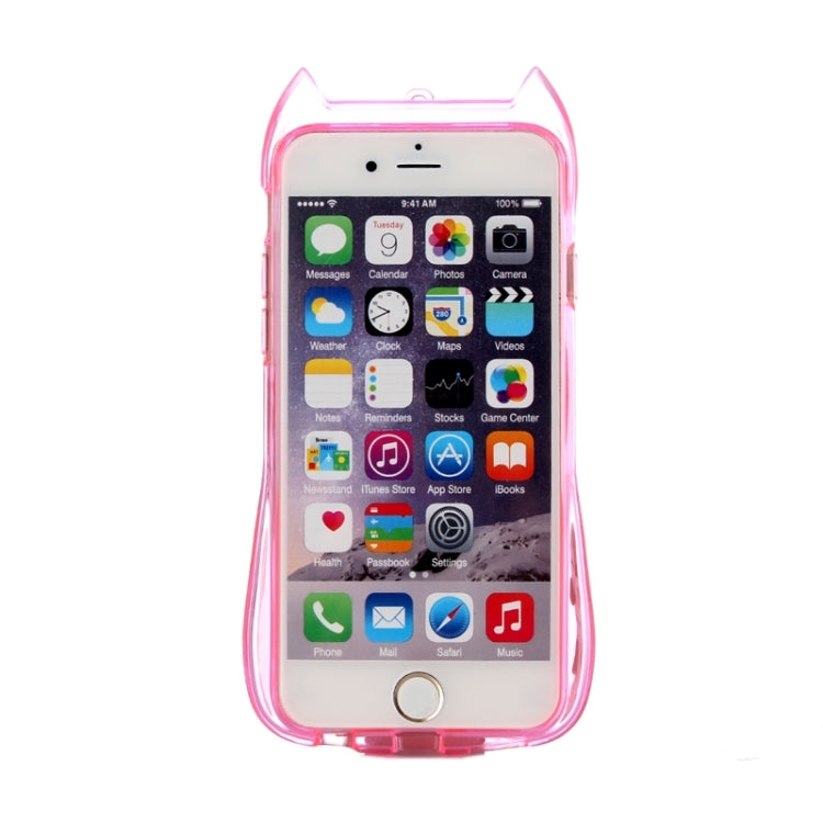 Cat Pattern TPU Protective Case with Lanyard for iPhone 6 Plus & 6s Plus