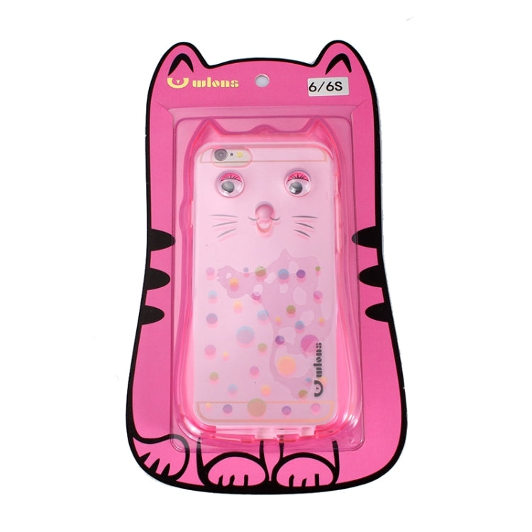 Cat Pattern TPU Protective Case with Lanyard for iPhone 6 Plus & 6s Plus