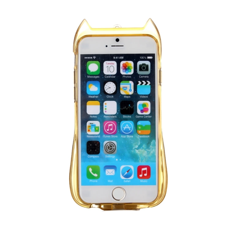 Cat Pattern TPU Protective Case with Lanyard for iPhone 6 Plus & 6s Plus