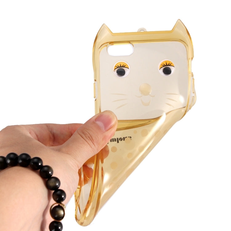 Cat Pattern TPU Protective Case with Lanyard for iPhone 6 Plus & 6s Plus