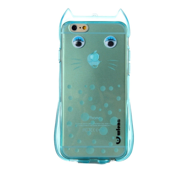Cat Pattern TPU Protective Case with Lanyard for iPhone 6 Plus & 6s Plus