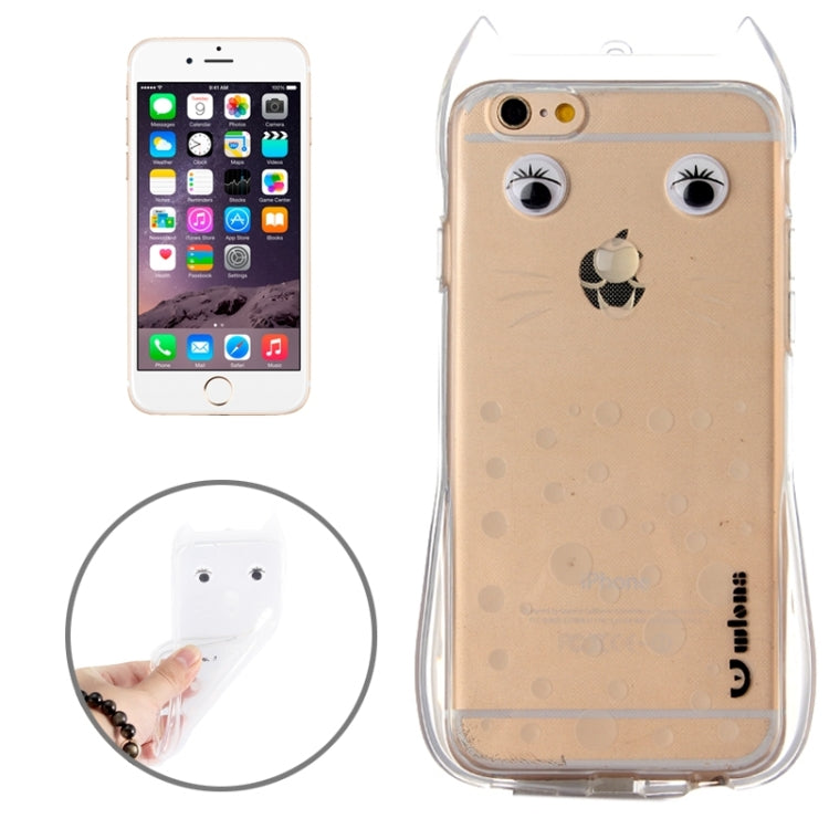 Cat Pattern TPU Protective Case with Lanyard for iPhone 6 Plus & 6s Plus