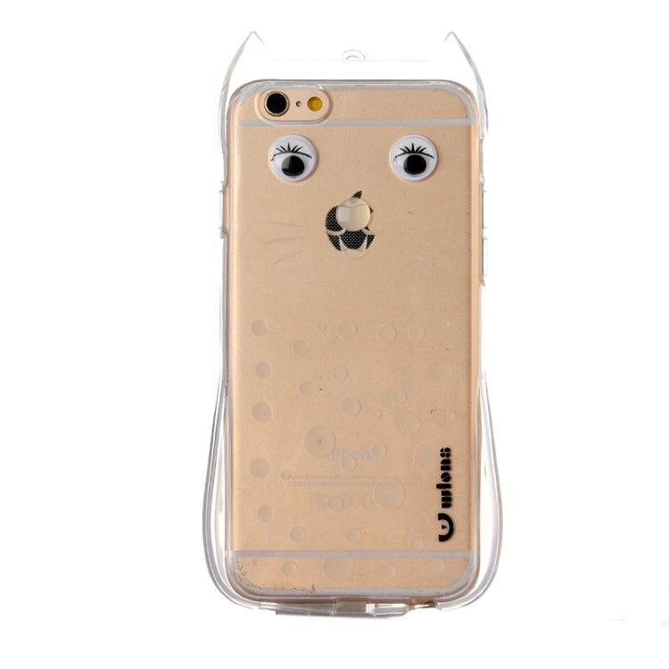 Cat Pattern TPU Protective Case with Lanyard for iPhone 6 Plus & 6s Plus