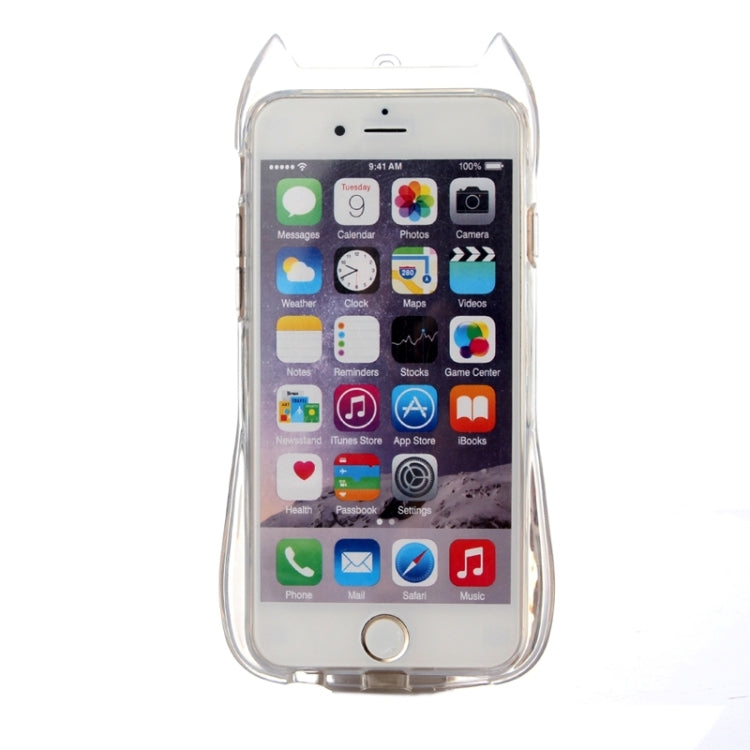 Cat Pattern TPU Protective Case with Lanyard for iPhone 6 Plus & 6s Plus