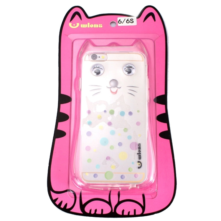 Cat Pattern TPU Protective Case with Lanyard for iPhone 6 Plus & 6s Plus