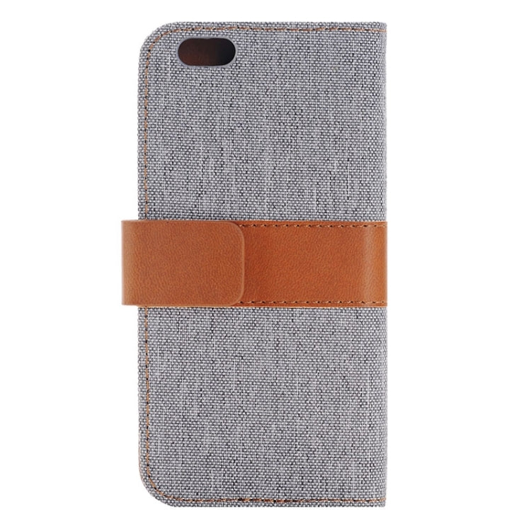 For iPhone 6 Plus & 6s Plus Denim Texture Horizontal Flip Leather Case with Holder & Card Slots