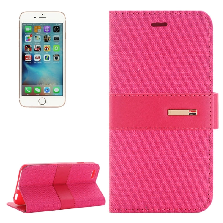 For iPhone 6 Plus & 6s Plus Denim Texture Horizontal Flip Leather Case with Holder & Card Slots