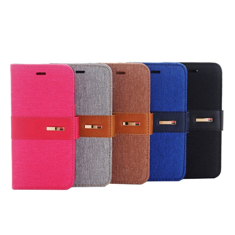 For iPhone 6 Plus & 6s Plus Denim Texture Horizontal Flip Leather Case with Holder & Card Slots