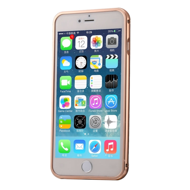 Diamond Encrusted Push-pull Style Metal Plating Bumper Frame + Acrylic Back Cover Combination Case for iPhone 6 Plus & 6s Plus