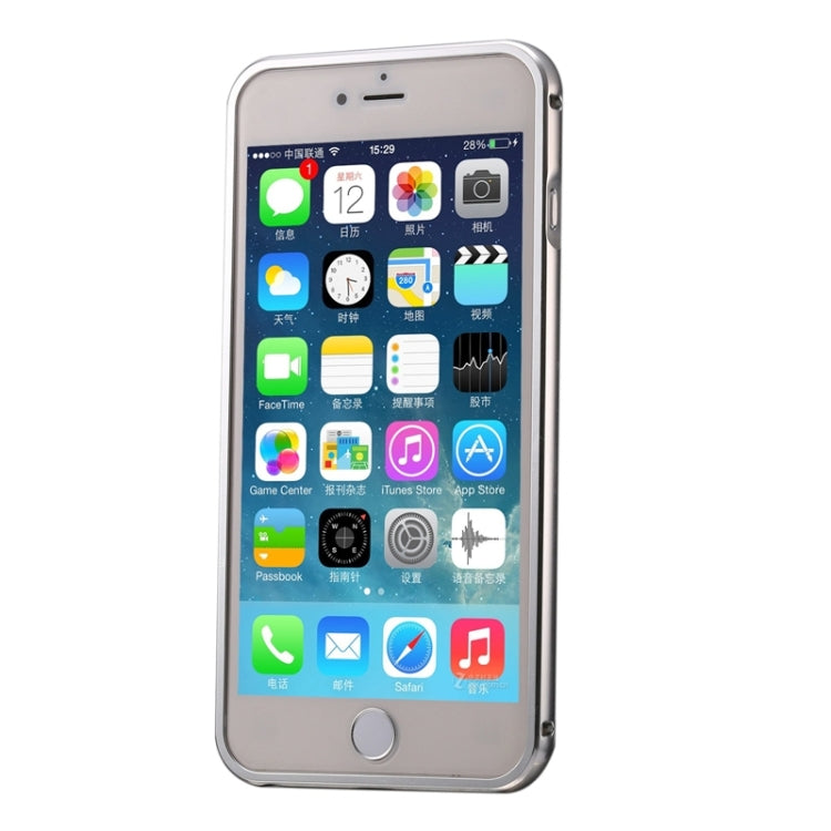 Diamond Encrusted Push-pull Style Metal Plating Bumper Frame + Acrylic Back Cover Combination Case for iPhone 6 Plus & 6s Plus