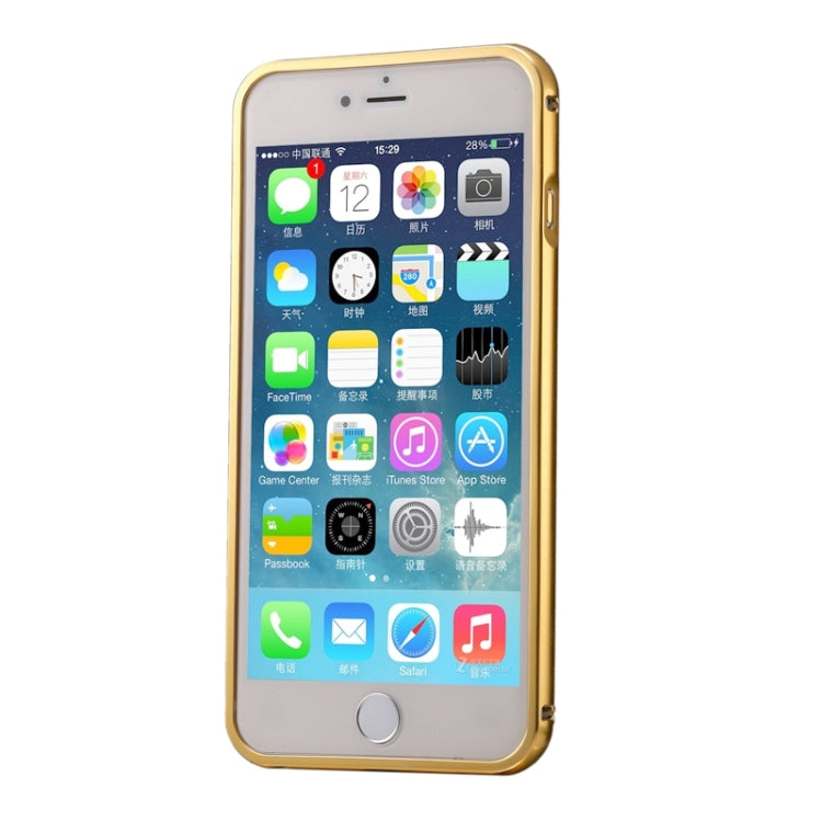 Diamond Encrusted Push-pull Style Metal Plating Bumper Frame + Acrylic Back Cover Combination Case for iPhone 6 Plus & 6s Plus