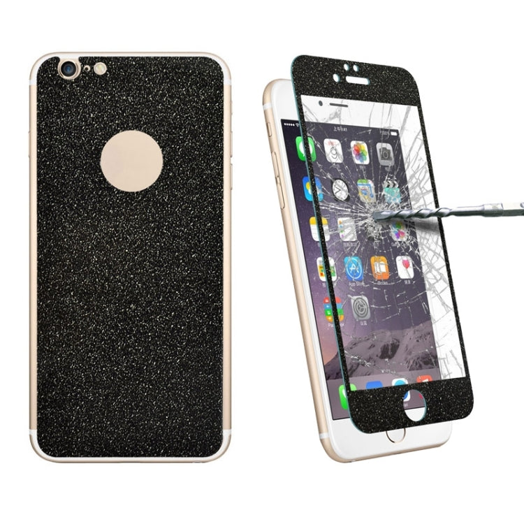 0.3mm 9H Surface Hardness Glitter Powder Front + Back Tempered Glass Film for iPhone 6 Plus & 6s Plus