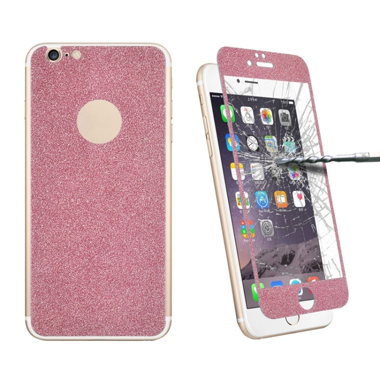 0.3mm 9H Surface Hardness Glitter Powder Front + Back Tempered Glass Film for iPhone 6 Plus & 6s Plus