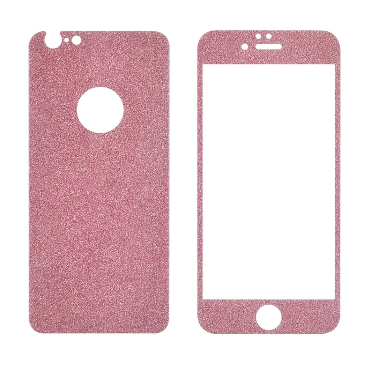 0.3mm 9H Surface Hardness Glitter Powder Front + Back Tempered Glass Film for iPhone 6 Plus & 6s Plus
