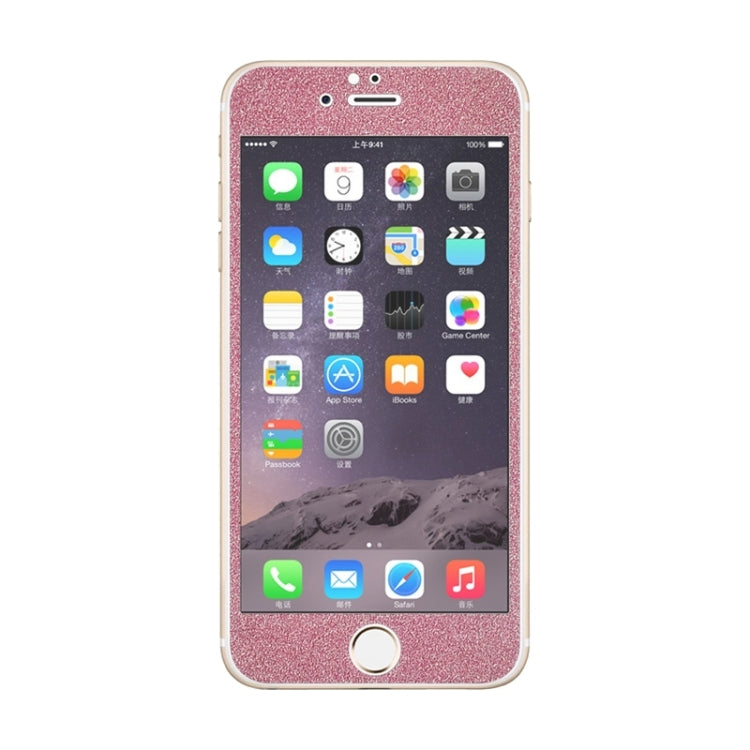 0.3mm 9H Surface Hardness Glitter Powder Front + Back Tempered Glass Film for iPhone 6 Plus & 6s Plus