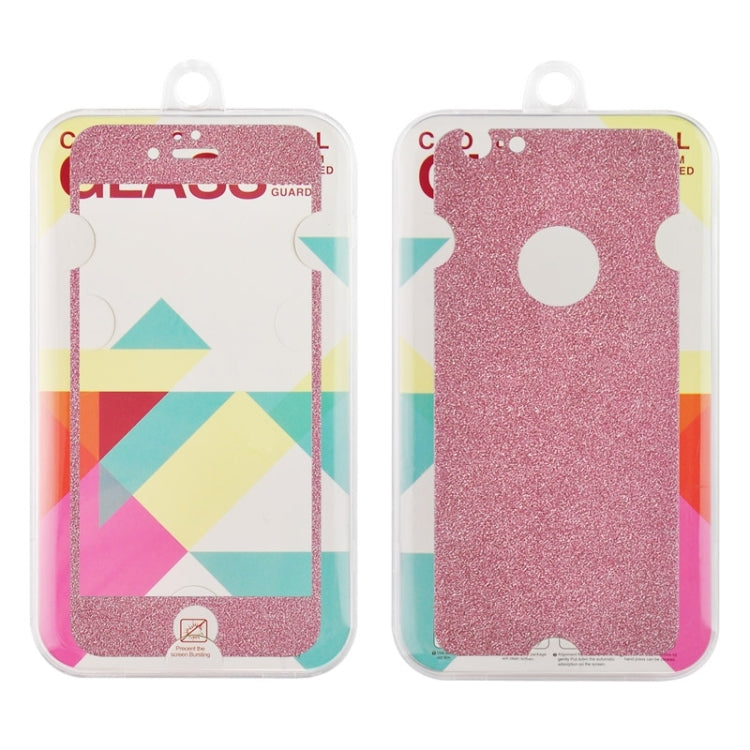 0.3mm 9H Surface Hardness Glitter Powder Front + Back Tempered Glass Film for iPhone 6 Plus & 6s Plus