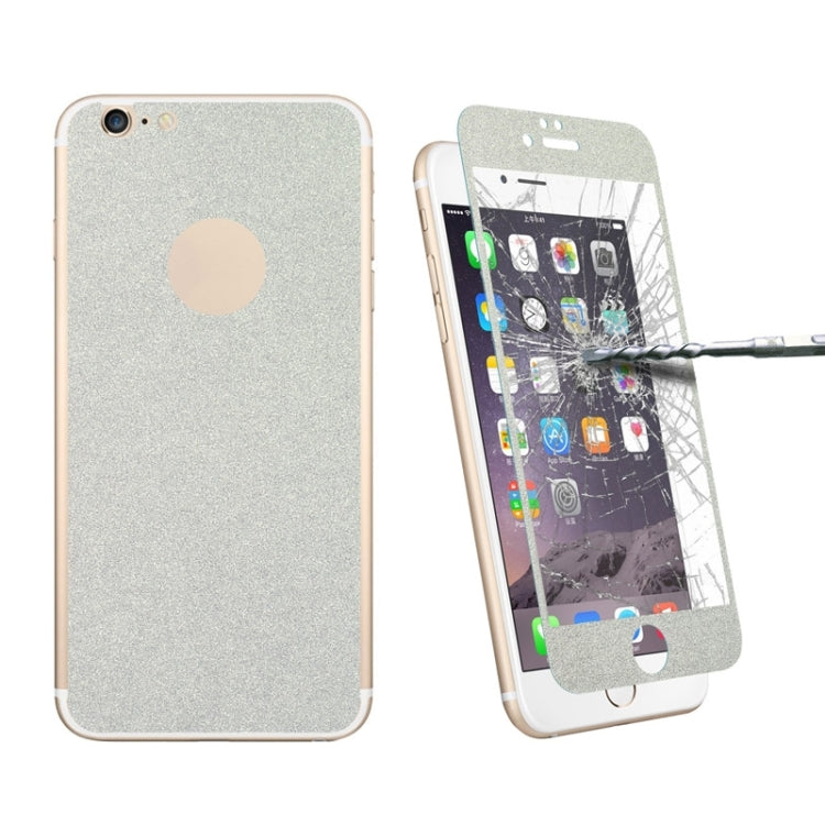 0.3mm 9H Surface Hardness Glitter Powder Front + Back Tempered Glass Film for iPhone 6 Plus & 6s Plus