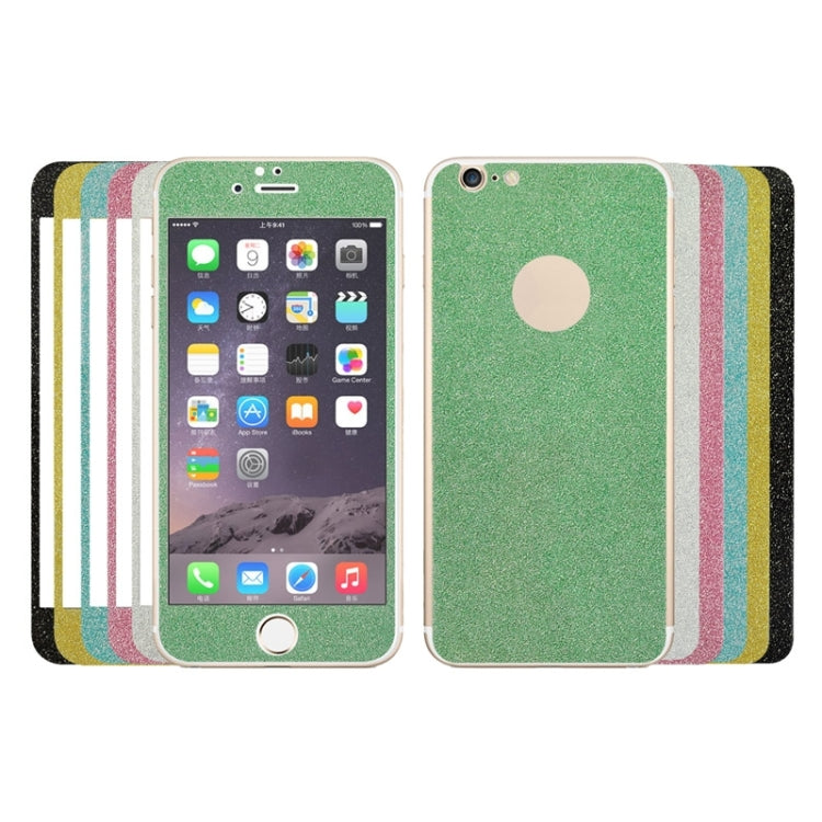 0.3mm 9H Surface Hardness Glitter Powder Front + Back Tempered Glass Film for iPhone 6 Plus & 6s Plus