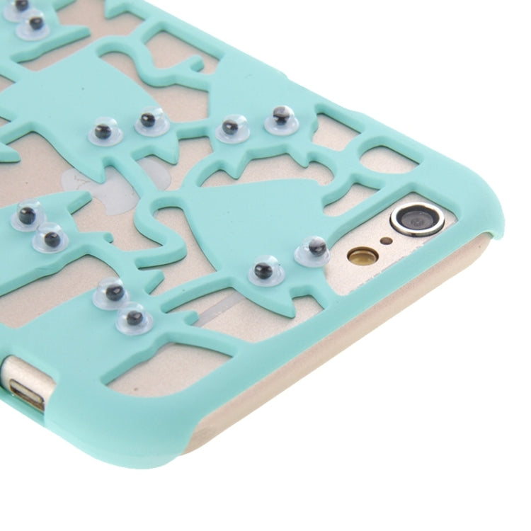 3D Eyes Owls Pattern Plastic Protective Case for iPhone 6 Plus