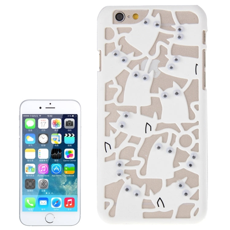 3D Eyes Owls Pattern Plastic Protective Case for iPhone 6 Plus