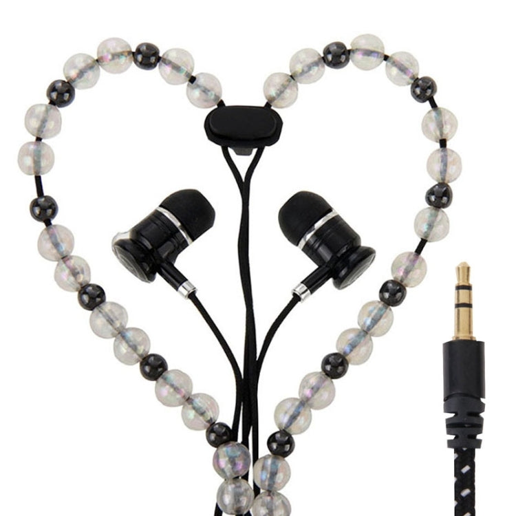 Multicolour Beads Style In-ear Stereo Necklace Headphone