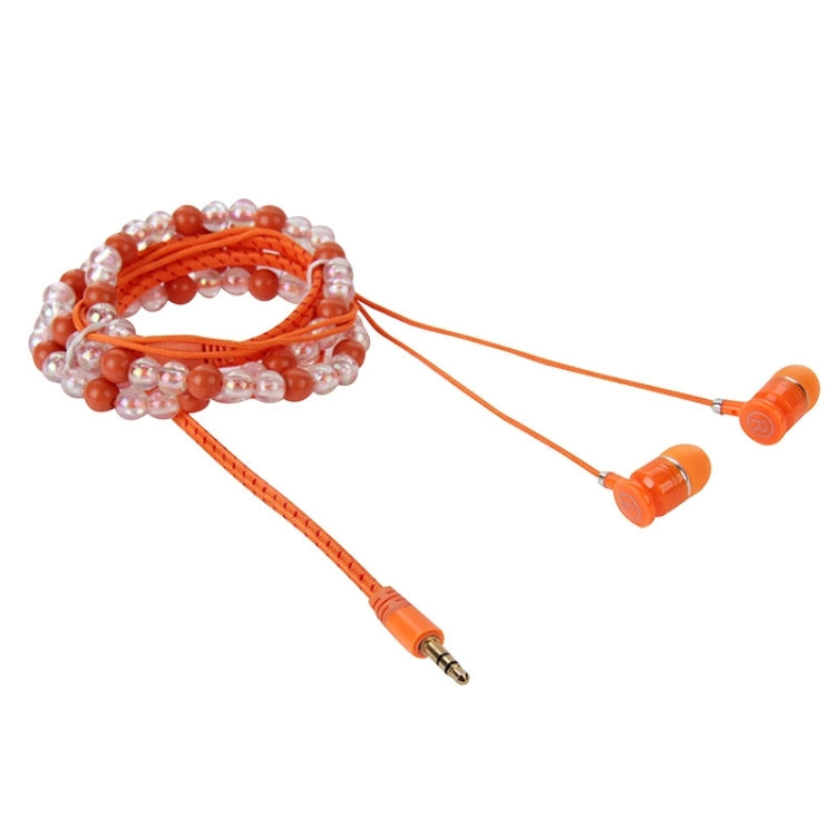 Multicolour Beads Style In-ear Stereo Necklace Headphone