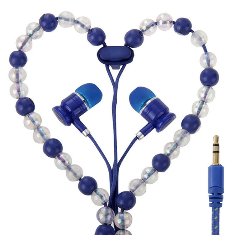 Multicolour Beads Style In-ear Stereo Necklace Headphone