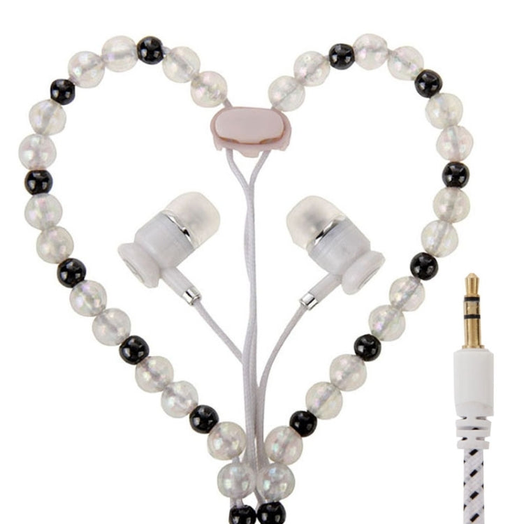 Multicolour Beads Style In-ear Stereo Necklace Headphone
