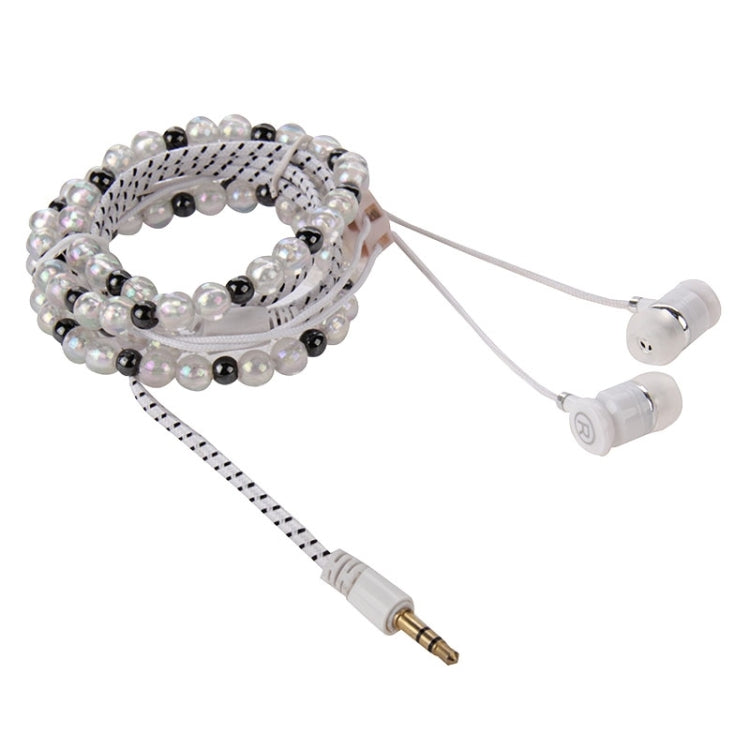 Multicolour Beads Style In-ear Stereo Necklace Headphone