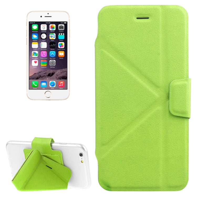 Multi-folding Crazy Horse Texture PU Leather Case with Holder for