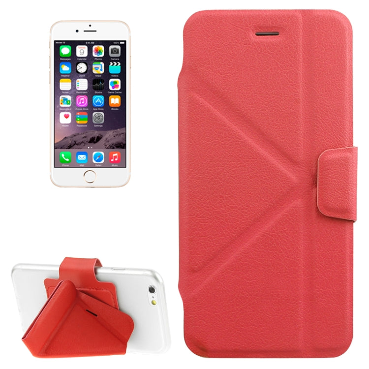 Multi-folding Crazy Horse Texture PU Leather Case with Holder for