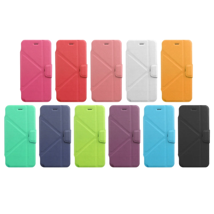 Multi-folding Crazy Horse Texture PU Leather Case with Holder for