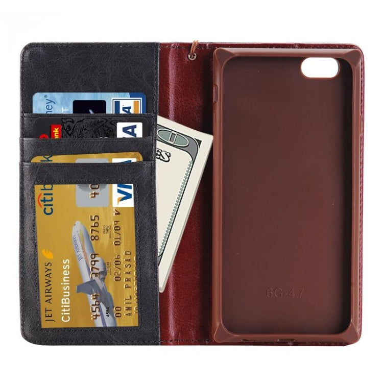 For iPhone 6 Plus & 6s Plus Denim Texture Magnetic Horizontal Flip Leather Case with Holder & Card Slots & Wallet & Lanyard