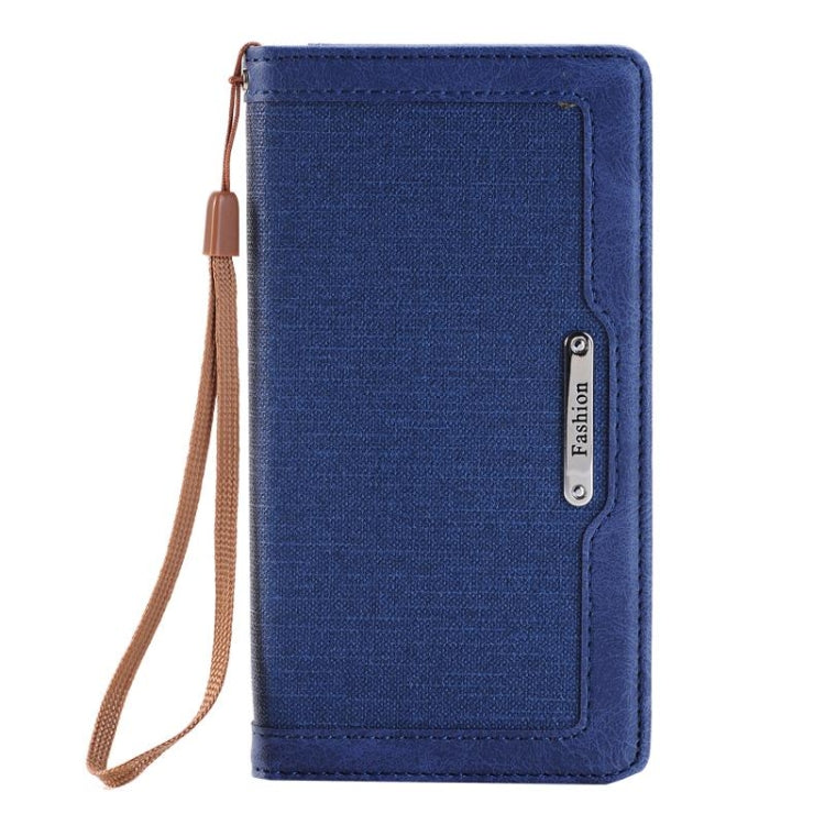 For iPhone 6 Plus & 6s Plus Denim Texture Magnetic Horizontal Flip Leather Case with Holder & Card Slots & Wallet & Lanyard