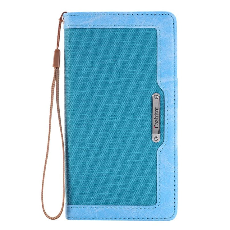 For iPhone 6 Plus & 6s Plus Denim Texture Magnetic Horizontal Flip Leather Case with Holder & Card Slots & Wallet & Lanyard