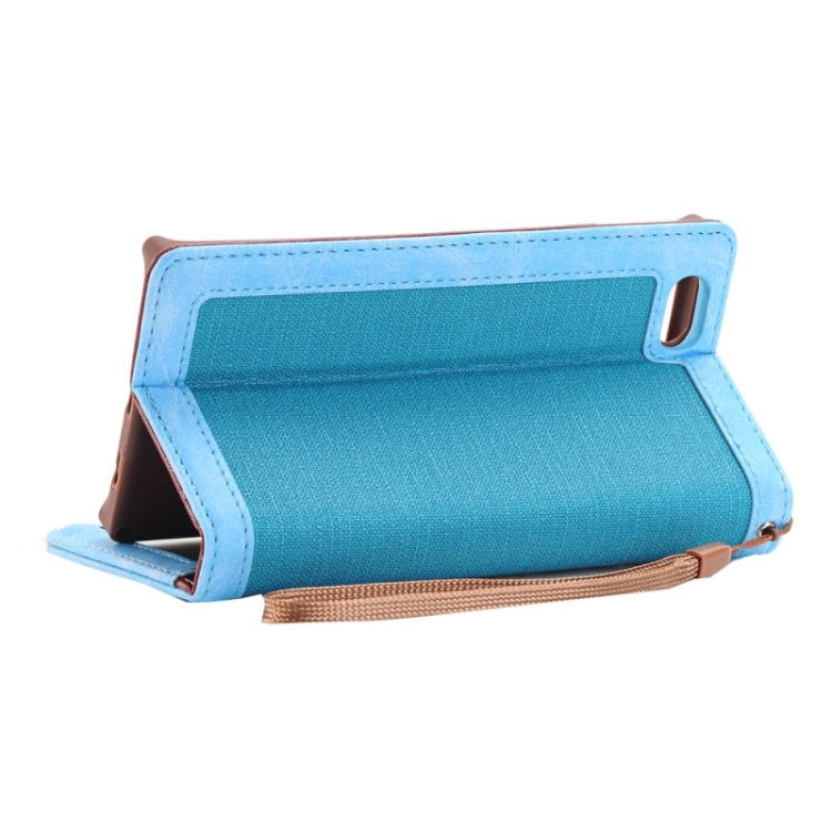 For iPhone 6 Plus & 6s Plus Denim Texture Magnetic Horizontal Flip Leather Case with Holder & Card Slots & Wallet & Lanyard