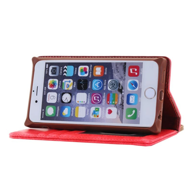 For iPhone 6 Plus & 6s Plus Denim Texture Magnetic Horizontal Flip Leather Case with Holder & Card Slots & Wallet & Lanyard