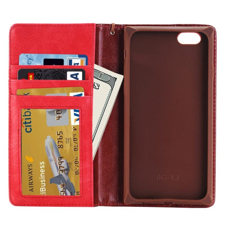 For iPhone 6 Plus & 6s Plus Denim Texture Magnetic Horizontal Flip Leather Case with Holder & Card Slots & Wallet & Lanyard