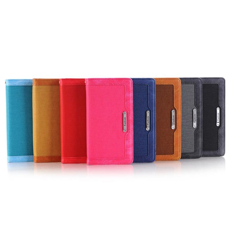 For iPhone 6 Plus & 6s Plus Denim Texture Magnetic Horizontal Flip Leather Case with Holder & Card Slots & Wallet & Lanyard