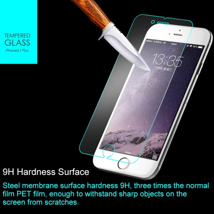 0.3mm 9H Surface Hardness 2.15D Explosion-proof Tempered Glass Film with Dual-touch Function for iPhone 6 Plus