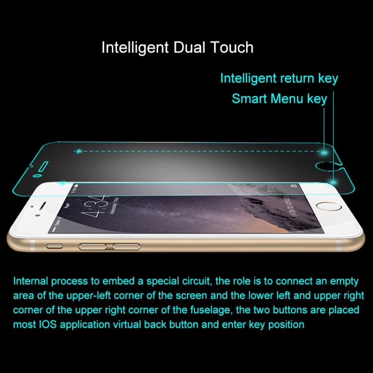 0.3mm 9H Surface Hardness 2.15D Explosion-proof Tempered Glass Film with Dual-touch Function for iPhone 6 Plus