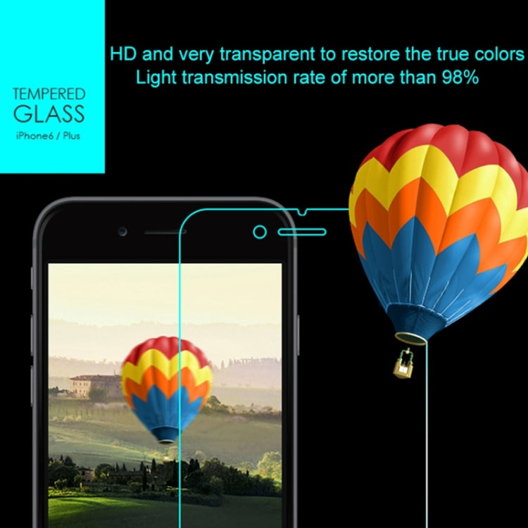 0.3mm 9H Surface Hardness 2.15D Explosion-proof Tempered Glass Film with Dual-touch Function for iPhone 6 Plus