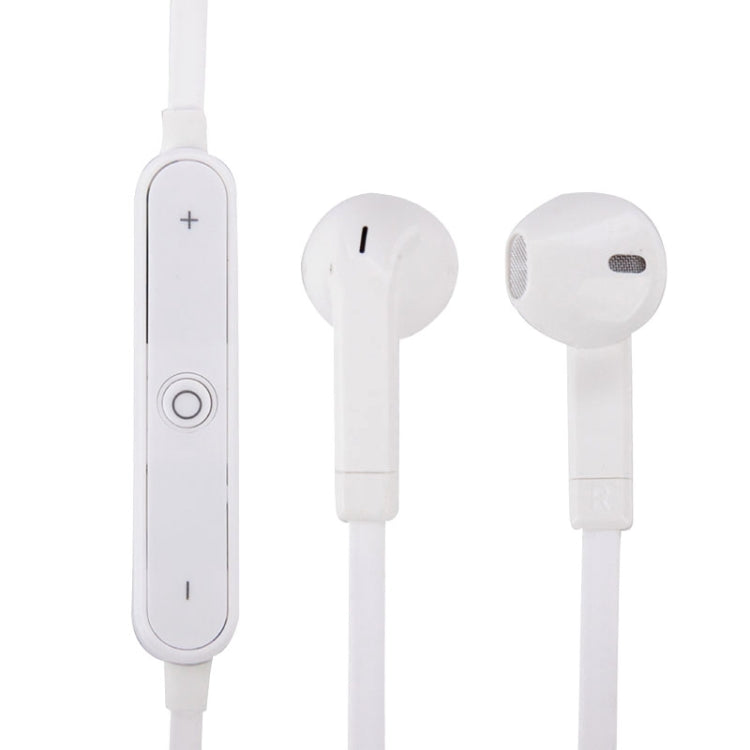 Universal Wireless Bluetooth 4.1 Stereo Sports Earphone with Wire Control & Clamp & Built-in Microphone, For iPhone, iPad, Android Smartphones, MID Computer, PSP, Tablet PC, etc(White)